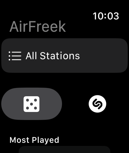 AirFreek on Apple Watch